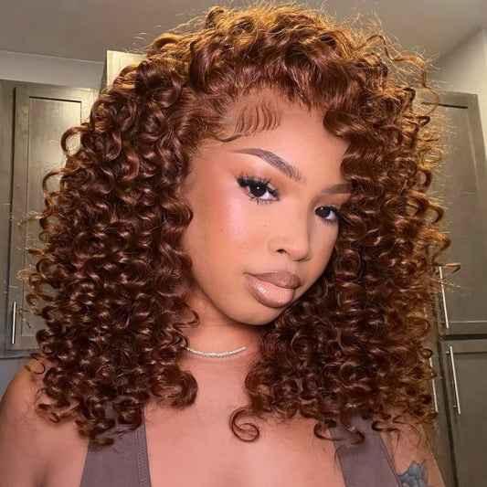 Bouncy Curl Chocolate Lace Wig